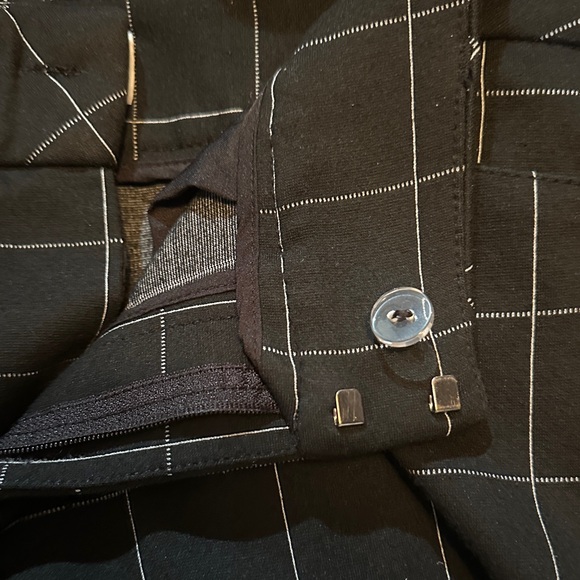 Elle Black Checkered Dress Pants - Picture 8 of 8